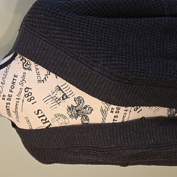 Charcoal Grey Knit Cardigan - Picture 6 of 6